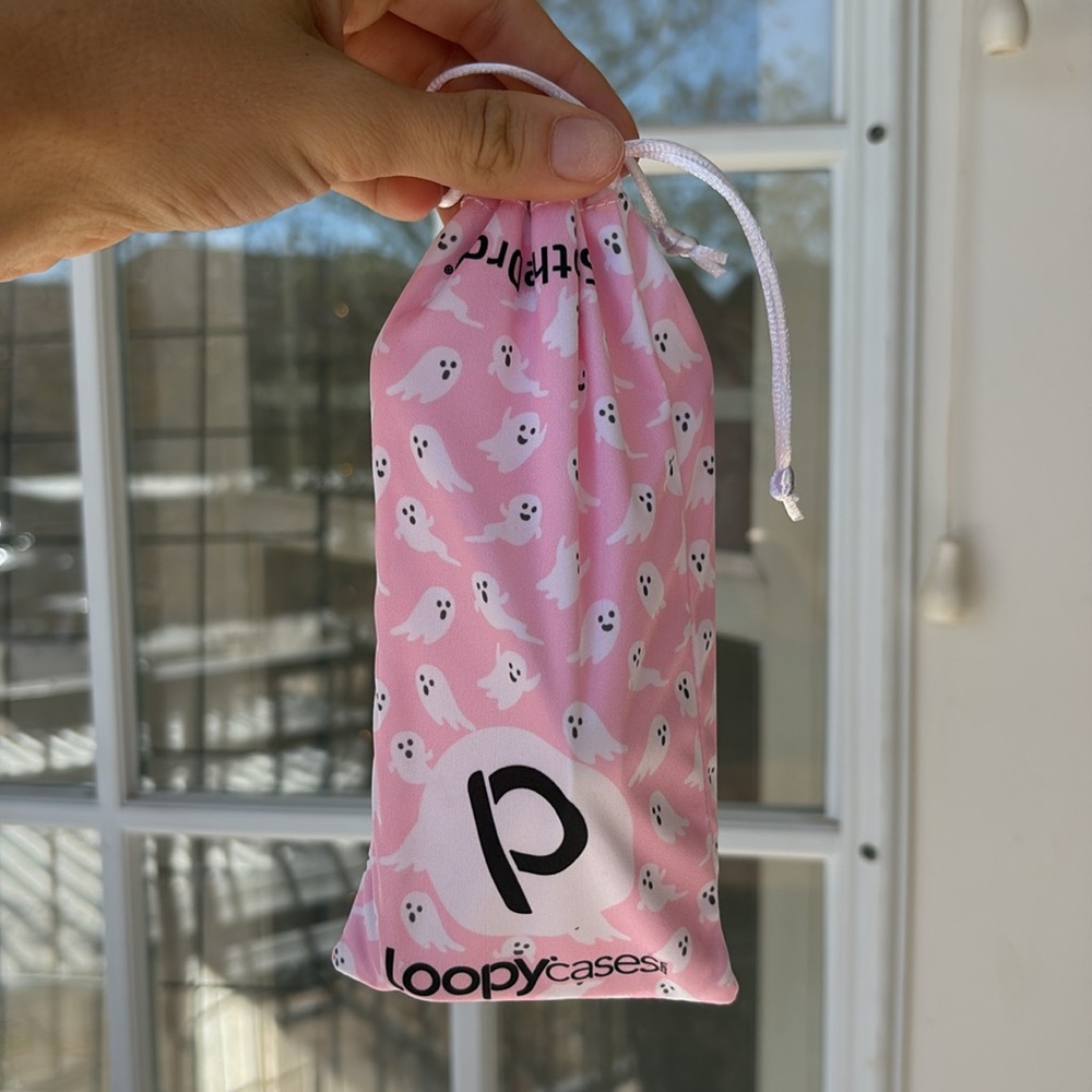 Pink ghost loop iPhone case - Picture 3 of 3
